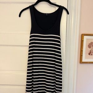 Classic Gap Navy and White Strip Tank Midi Dress